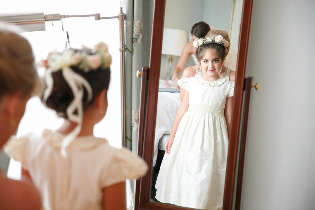 Classic Charm - Lulu Bebe hand-smocked “Natalie” dress with cap sleeves, call for pricing at Southern Belles