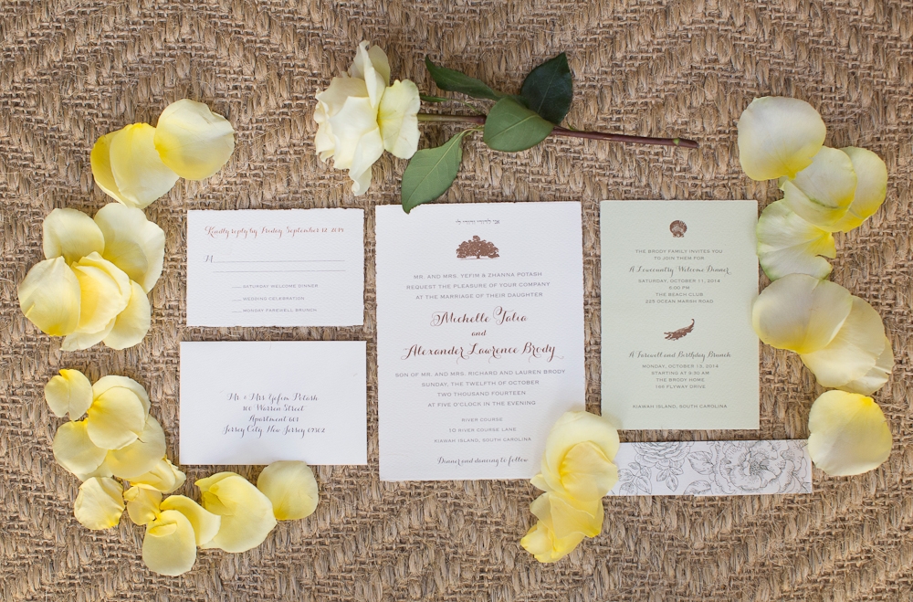 Stationery by Paper Presentation. Florals by Charleston Stems. Photograph by Captured by Kate.