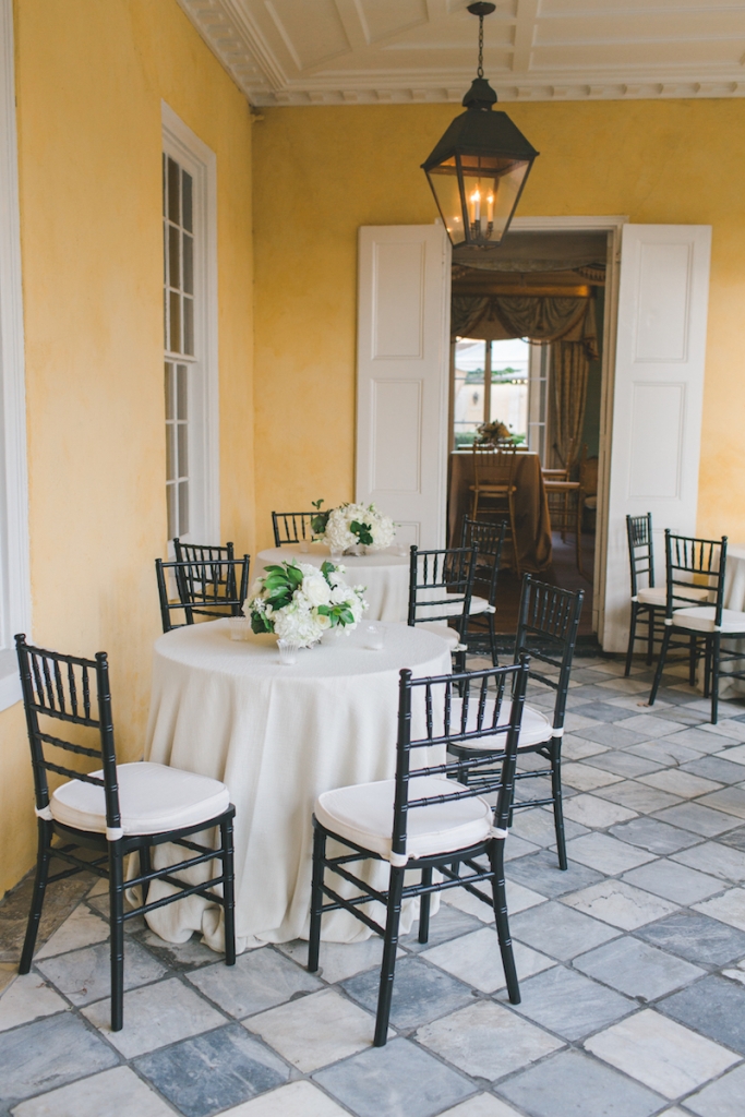 Wedding design by Kristin Newman Designs. Linens by La Tavola. Florals by Gathering Floral + Event Design. Image by Elisabeth Millay Photography at the William Aiken House.