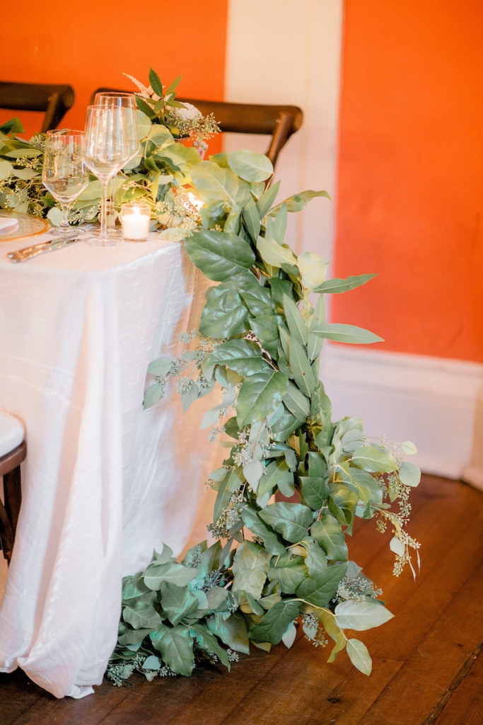 Florals by Out of the Garden. Photograph by Brandon Lata at the William Aiken House.