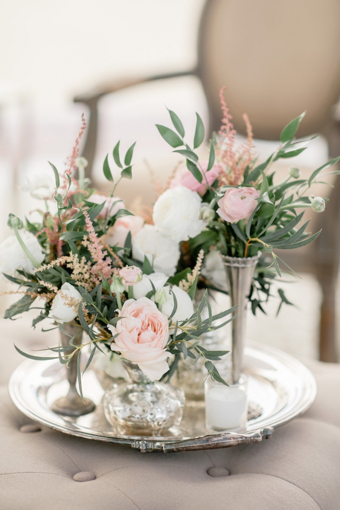 Wedding design and rentals by Ooh! Events. Florals by Out of the Garden. Photograph by Brandon Lata at the William Aiken House.