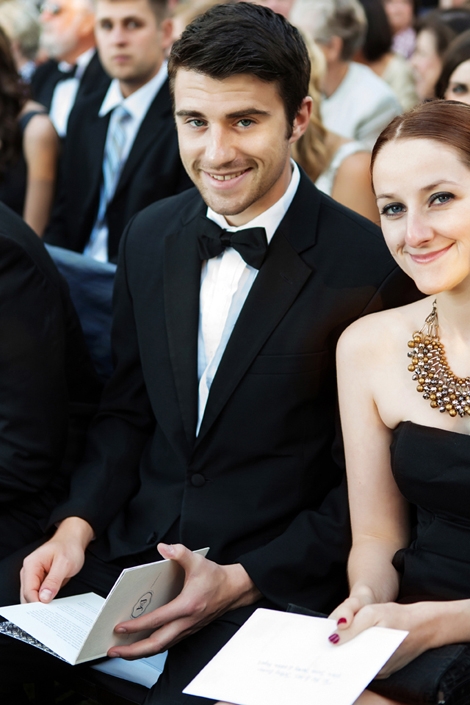 FANCY AFFAIR: To suit the occasion, hour, and season, guests donned formal wear.