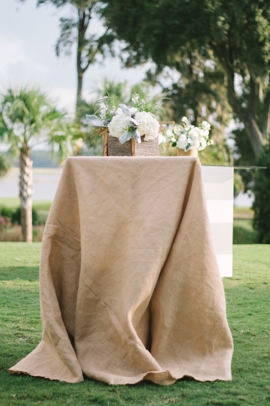 Florals by EM Creative Floral. Wedding design and coordination by Ashley Rhodes Event Design. Image by Ashley Seawell Photography at Dataw Island Club.