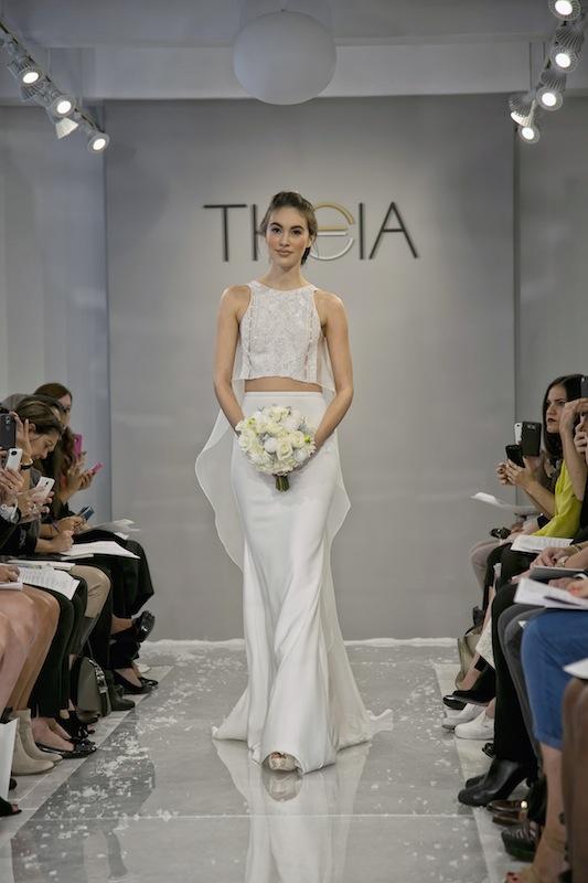 THEIA White Collection&#039;s &quot;Suren.&quot; Available in Charleston through Gown Boutique of Charleston.
