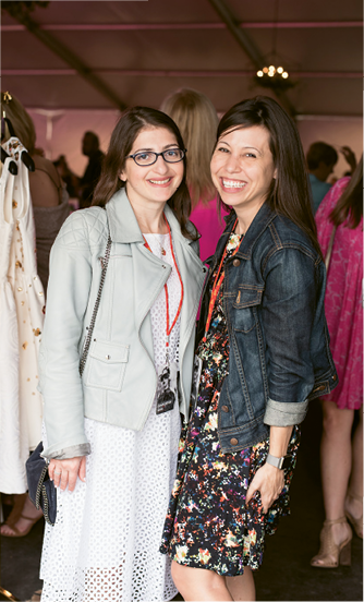 Spring Bridal Show: Twirl New York&#039;s Anne Chertoff and Glamour.com&#039;s Kim Fusaro. Photograph by Marni Rothschild Pictures