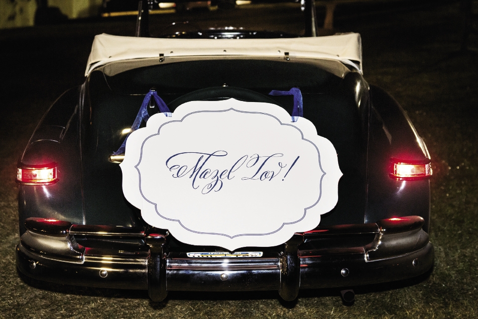 THE LUCKY ONES: Jessica and Jeff exited in style, leaving their guests with one final message: Mazel Tov!