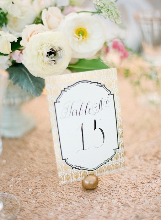 Signage by The Dandelion Patch. Linens by La Tavola. Wedding design by Karson Butler Events. Image by KT Merry Photography.