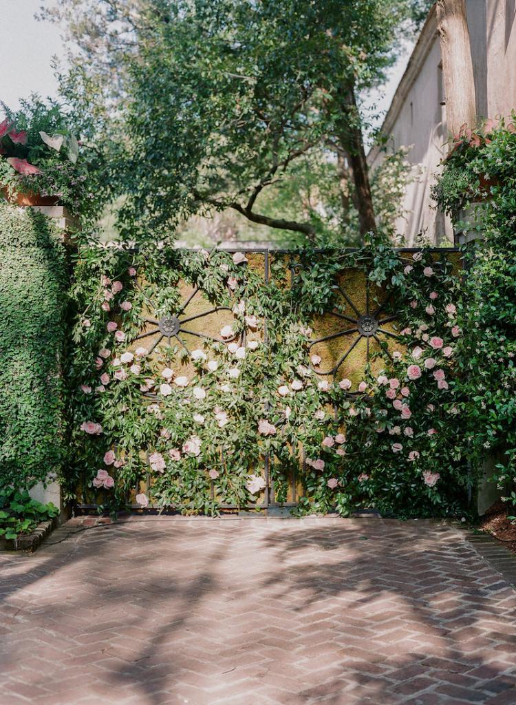Wedding design by Kristin Newman Designs. Florals by Gathering Floral + Event Design. Photograph by Corbin Gurkin at a private home South of Broad.