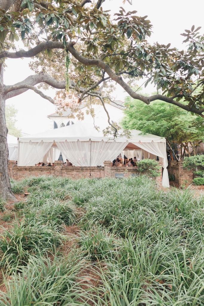 Photograph by Corbin Gurkin at the William Aiken House. Tent by Snyder Event Rentals.