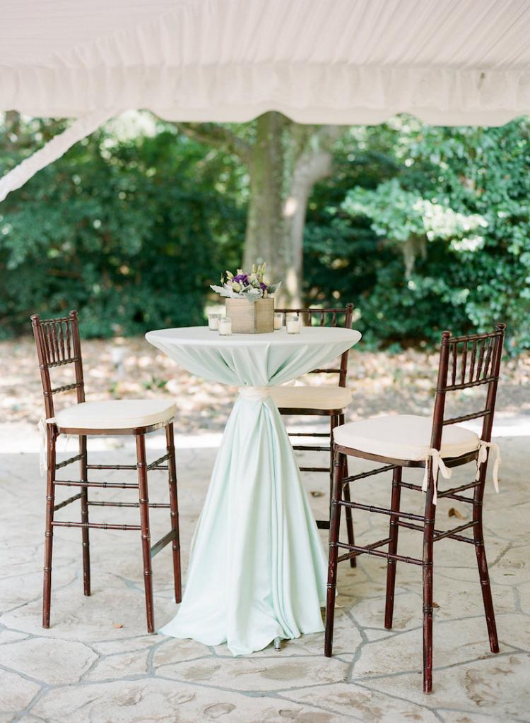 Rentals from EventWorks. Linens from BBJ Linen. Photograph by Marni Rothschild Pictures at the Legare Waring House.