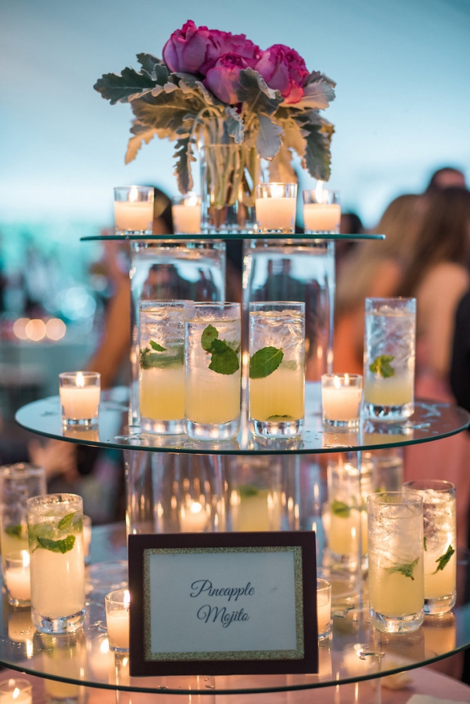 Bar service by Cru Catering. Photograph by Marni Rothschild Pictures.