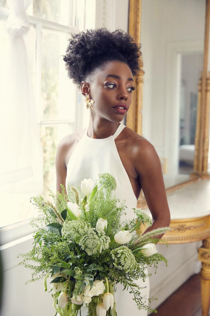 Photographed for BHLDN by Kirk Roberts. Modeling by Venita Aspen. Beauty by Makeup by Jami. Florals by Salt and Stem