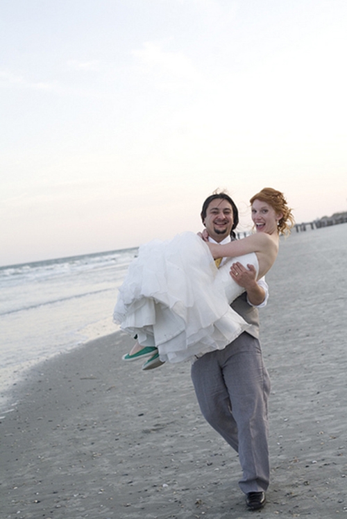 THE PERFECT PLACE: Tiffany and Benjamin say the Lowcountry was just right for their wedding.