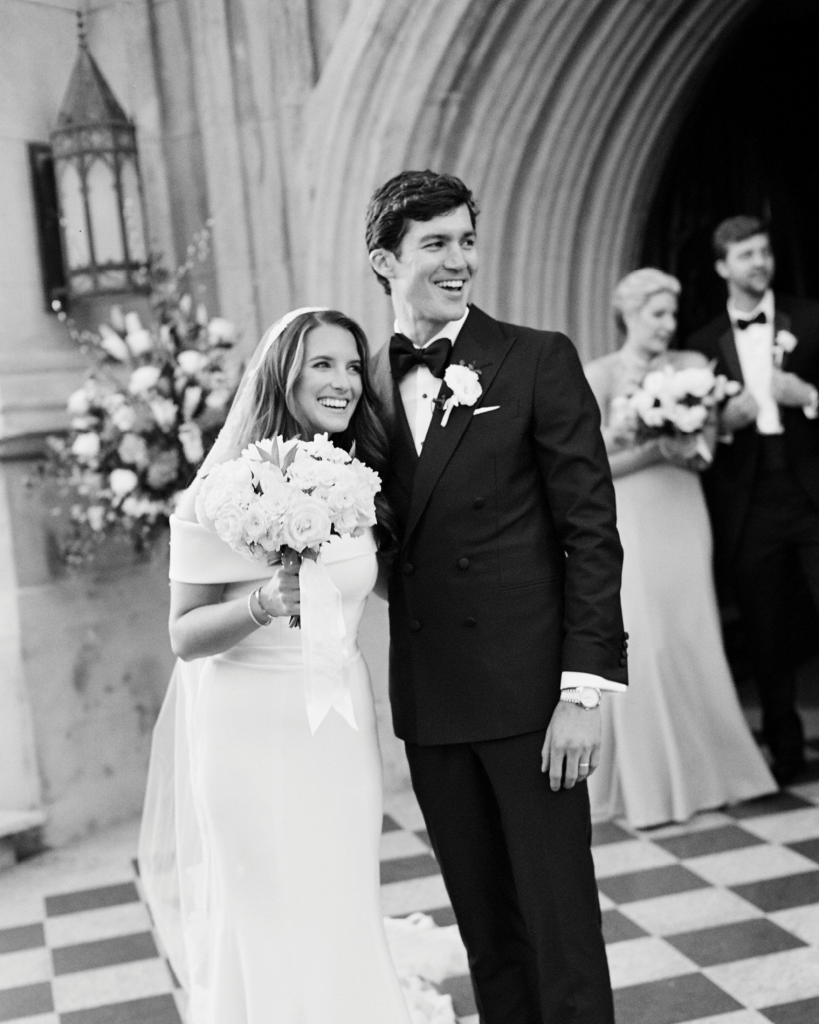 Emily and Travis married at her family’s longtime place of worship, Grace Church Cathedral.