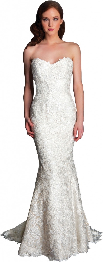{Timeless Trend} Dimensional Statement Lace; gown: “Holland;&quot; Modern Trousseau flagship stores in Charleston, Savannah, and Nashville