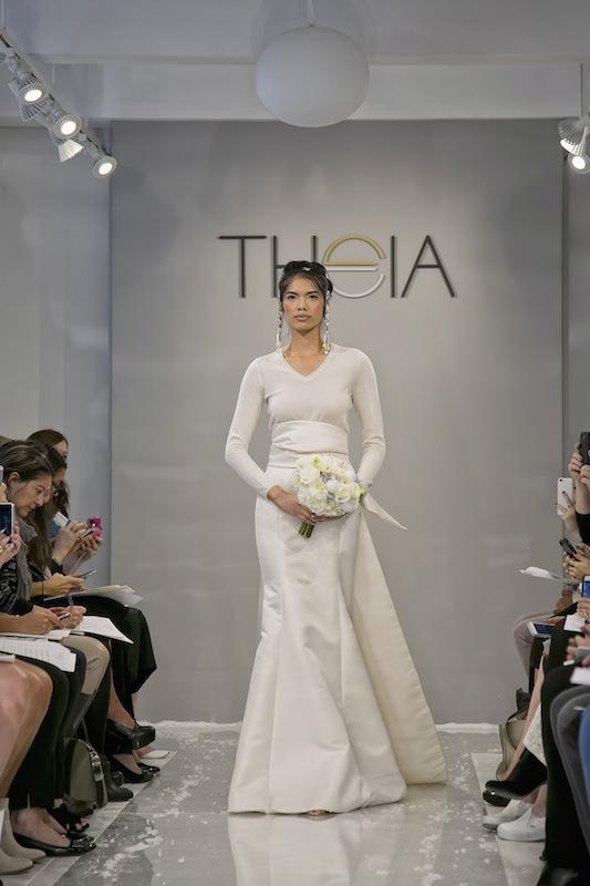 THEIA White Collection&#039;s &quot;Kushi.&quot; Available in Charleston through Gown Boutique of Charleston.