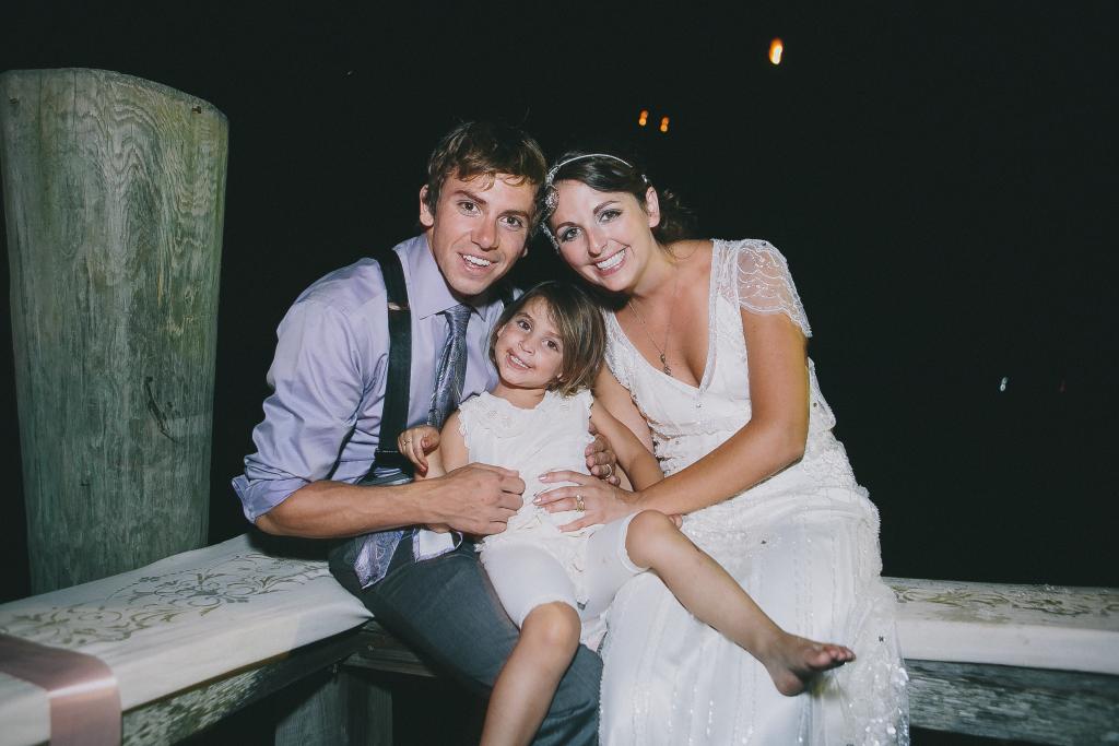 FAMILY PORTRAIT: “This wedding was as much for her as for us,” says Mary Jo of wedding Alex with their daughter, Georgi, as her maid-of-honor.