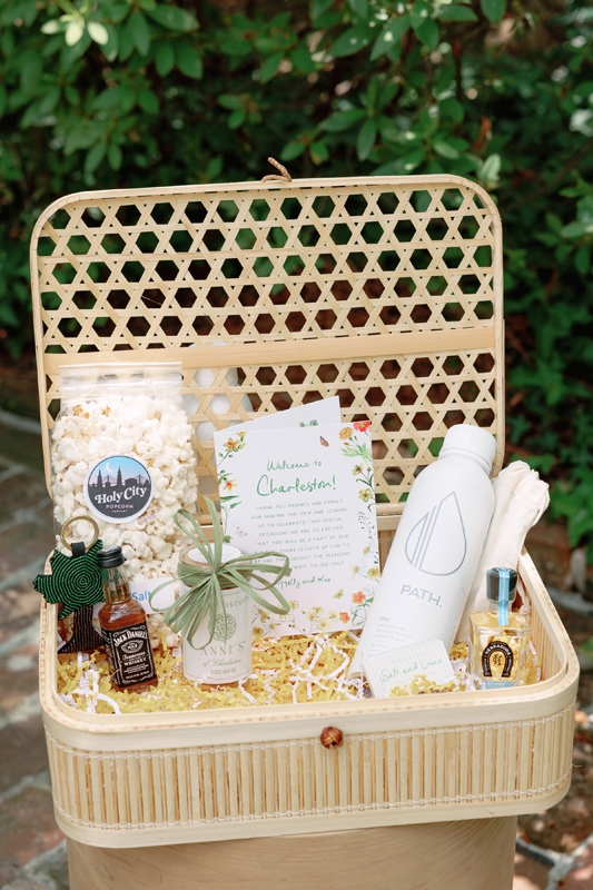 Welcome baskets filled with favorite snacks and other local goodies greeted guests as they arrived for the weekend.