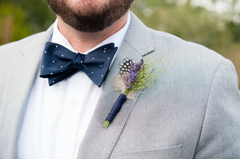 Groomsmen attire by J.Crew. Boutonniere by Branch Design Studio. Image by Hunter McRae Photography.