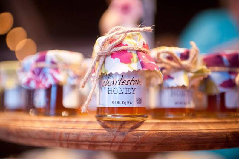 Favors by Savannah Bee Company. Event design by A Charleston Bride. Image by Timwill Photography at Middleton Place.
