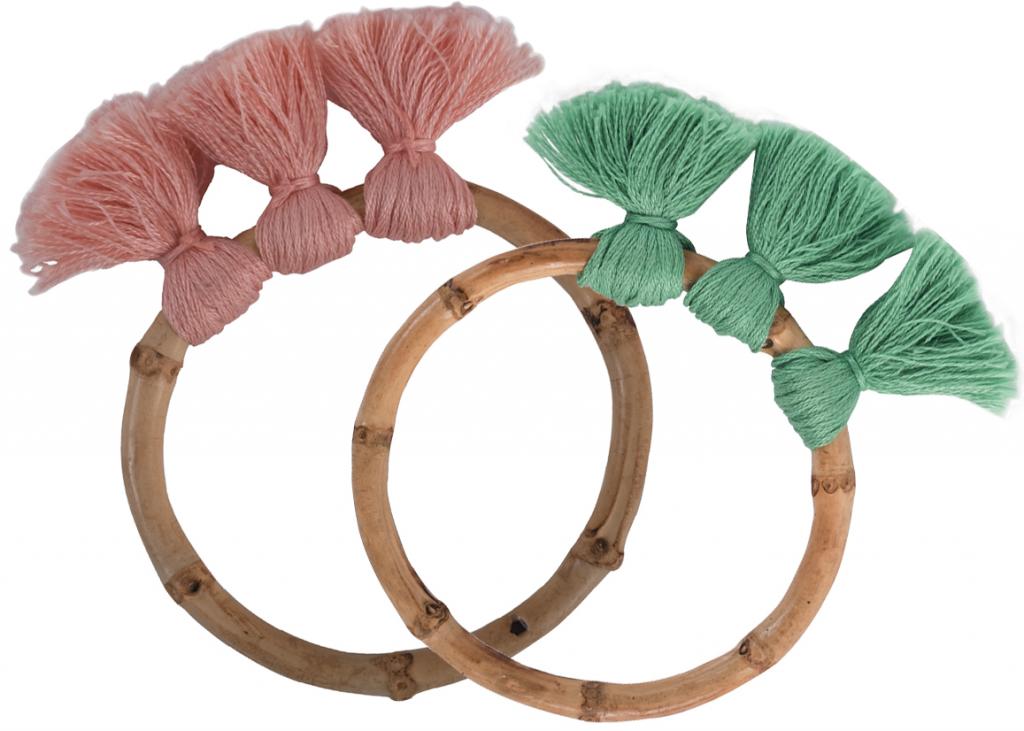 What: “The Sullivan’s Bamboo Bangle” tassel bracelets ($16 each) Where: The Tiny Tassel