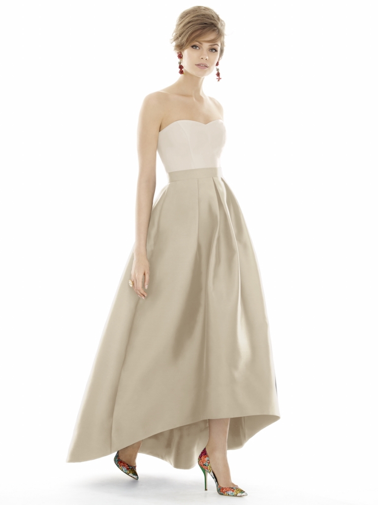 CLASSIC: Alfred Sung&#039;s Style D699, available through Bella Bridesmaids