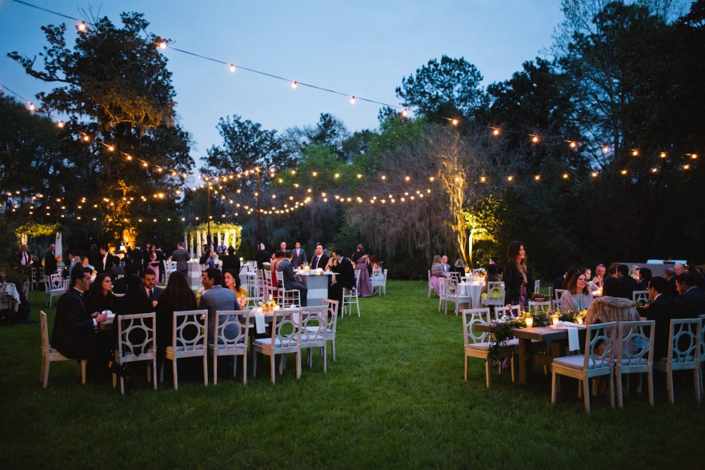 Wedding design and furniture by Ooh! Events. Image by Clay Austin Photography at Magnolia Plantation &amp; Gardens.