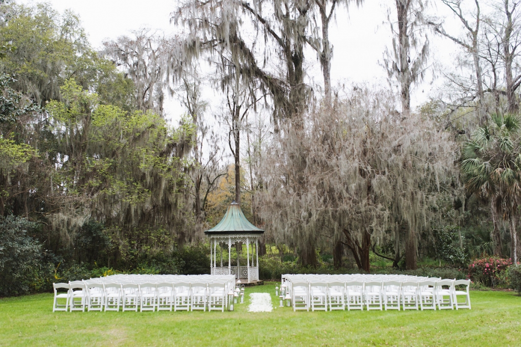 Wedding design and rentals by Ooh! Events. Image by Clay Austin Photography at Magnolia Plantation &amp; Gardens.