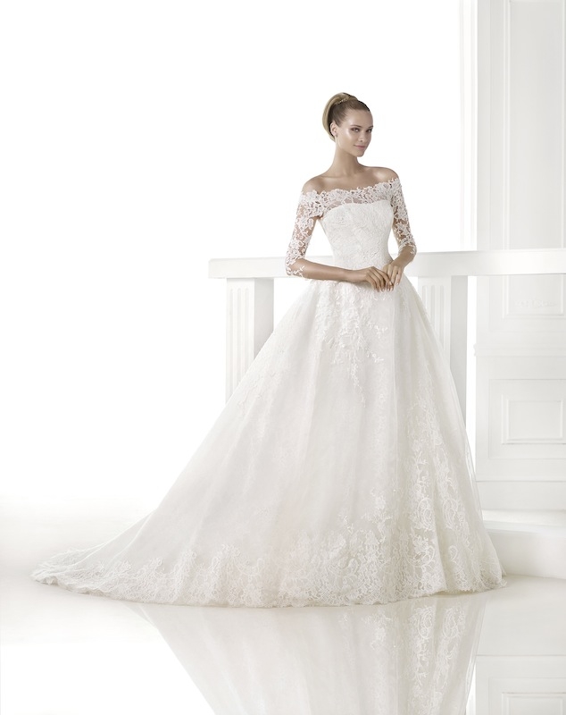 Pronovias&#039; &quot;Celinda.&quot; Available in Charleston through Gown Boutique of Charleston.