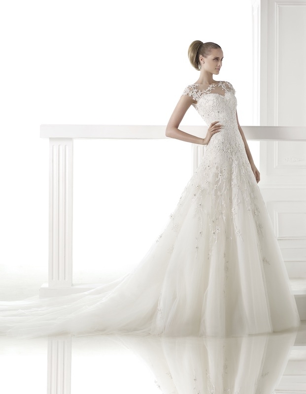 Pronovias&#039; &quot;Centaurus.&quot; Available in Charleston through Gown Boutique of Charleston.