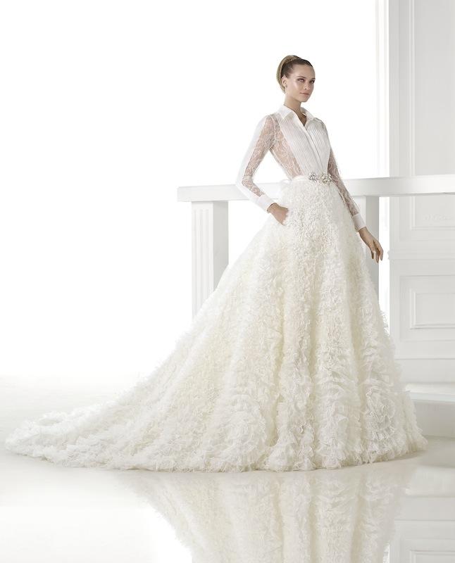 Pronovias&#039; &quot;Cristina.&quot; Available in Charleston through Gown Boutique of Charleston.