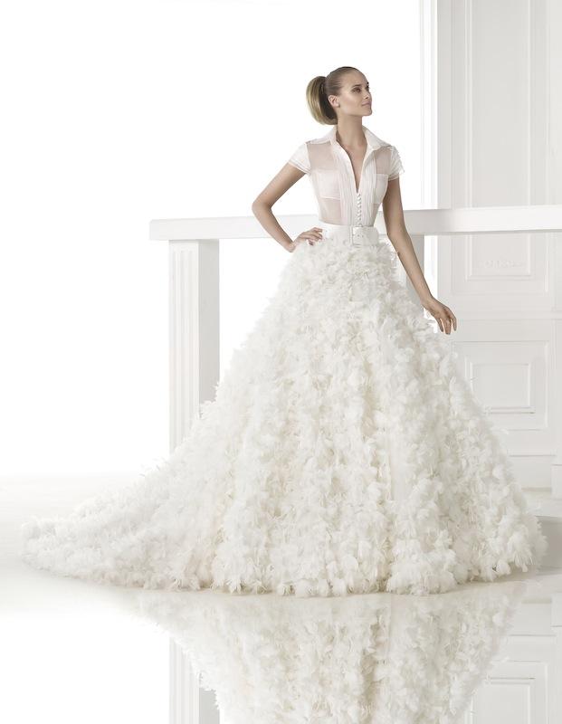 Pronovias&#039; &quot;Croacia.&quot; Available in Charleston through Gown Boutique of Charleston.