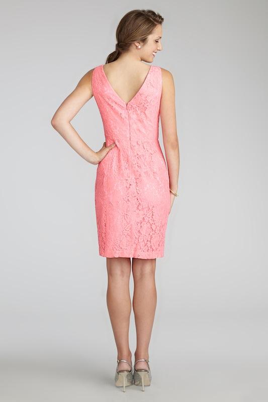 Donna Morgan&#039;s &quot;Lulu&quot; in Cherry Blossom. Available in Charleston through Bella Bridesmaids.