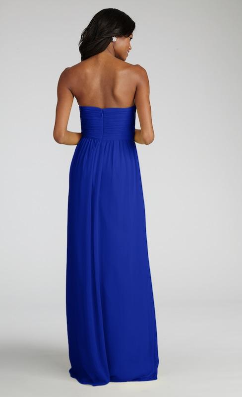 Donna Morgan&#039;s &quot;Stephanie&quot; in Royal. Available in Charleston through Bella Bridesmaids.