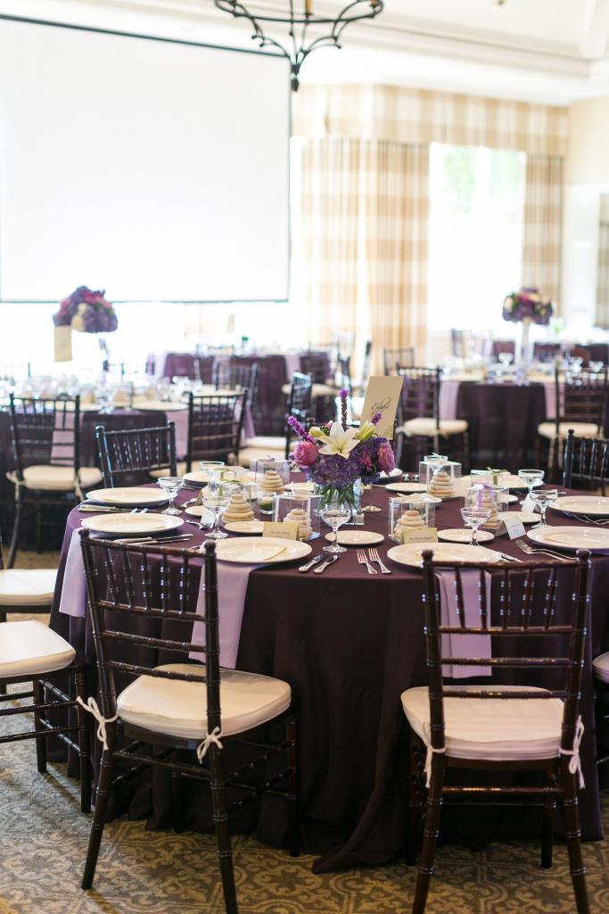 Wedding design by Karen Porreca of Simply Eventful Charleston. Rentals and linens by EventWorks. Florals by OK Florist. Photograph by Dana Cubbage Weddings at the Daniel Island Club.