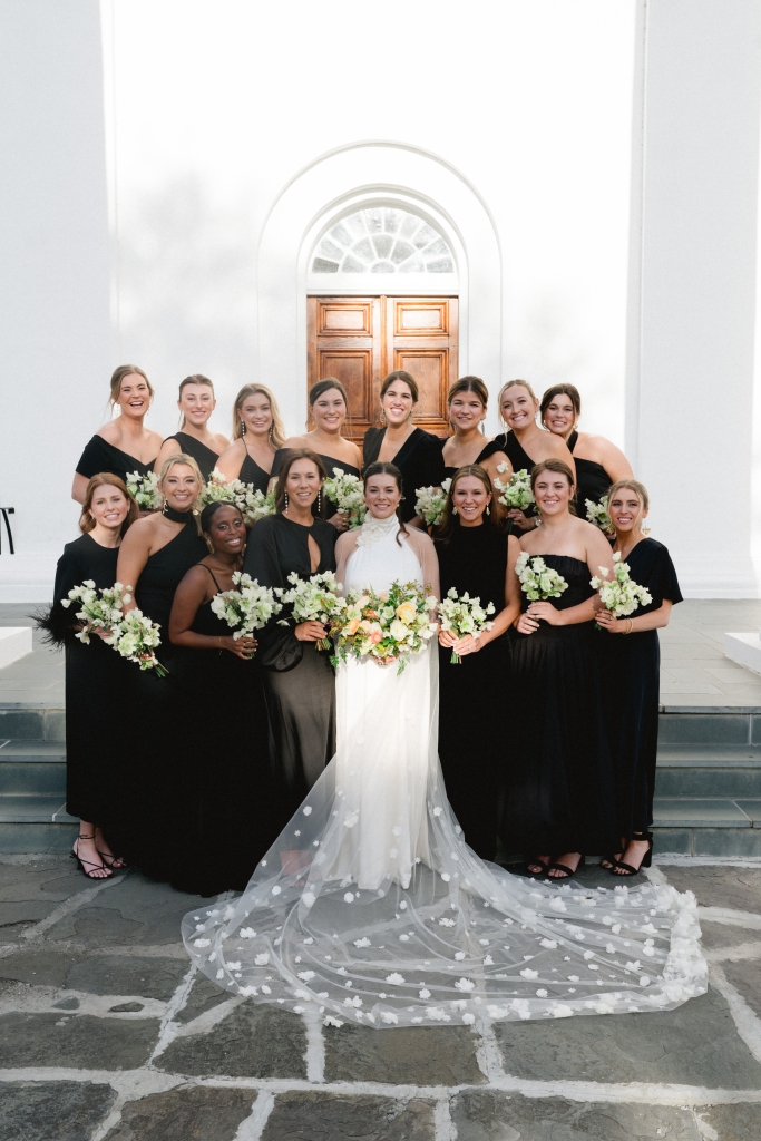 White on Daniel Island has outfitted Libby and her sisters in debutante dresses and bridal gowns alike, so it was only fitting she wear a design from owner Jodi Moylan’s White Pure Couture line.