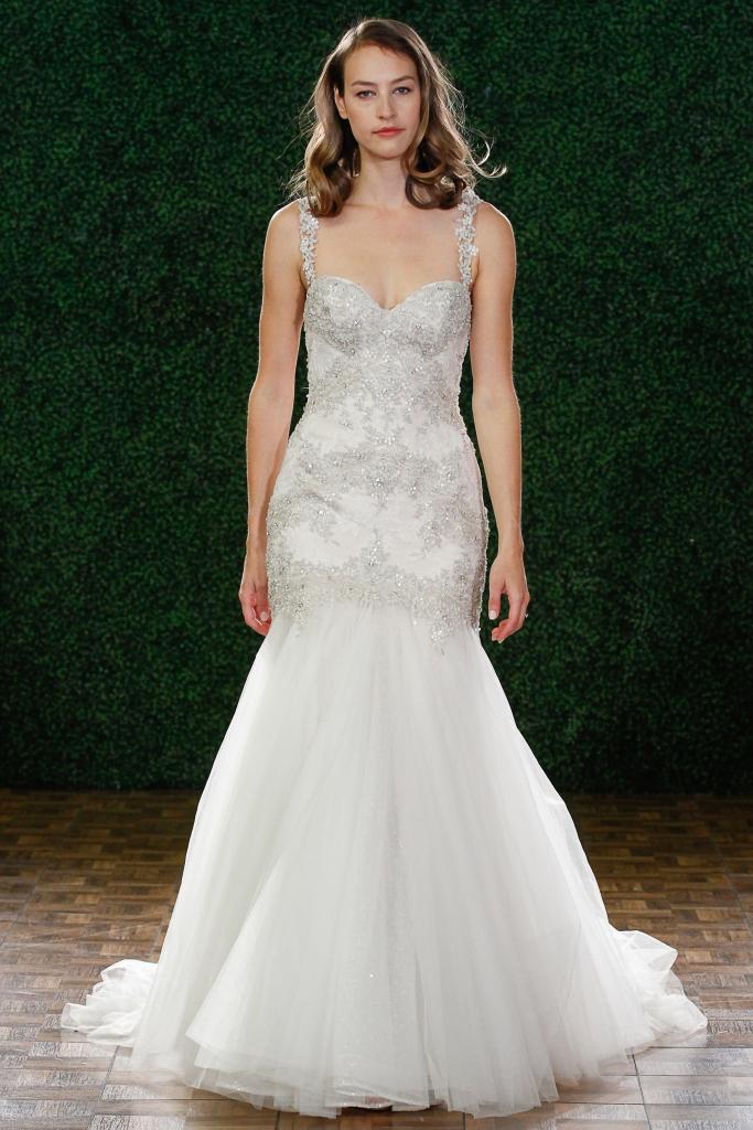 Watters Bride&#039;s &quot;Viena.&quot; Available in Charleston through Bridal House of Charleston and Jean&#039;s Bridal.