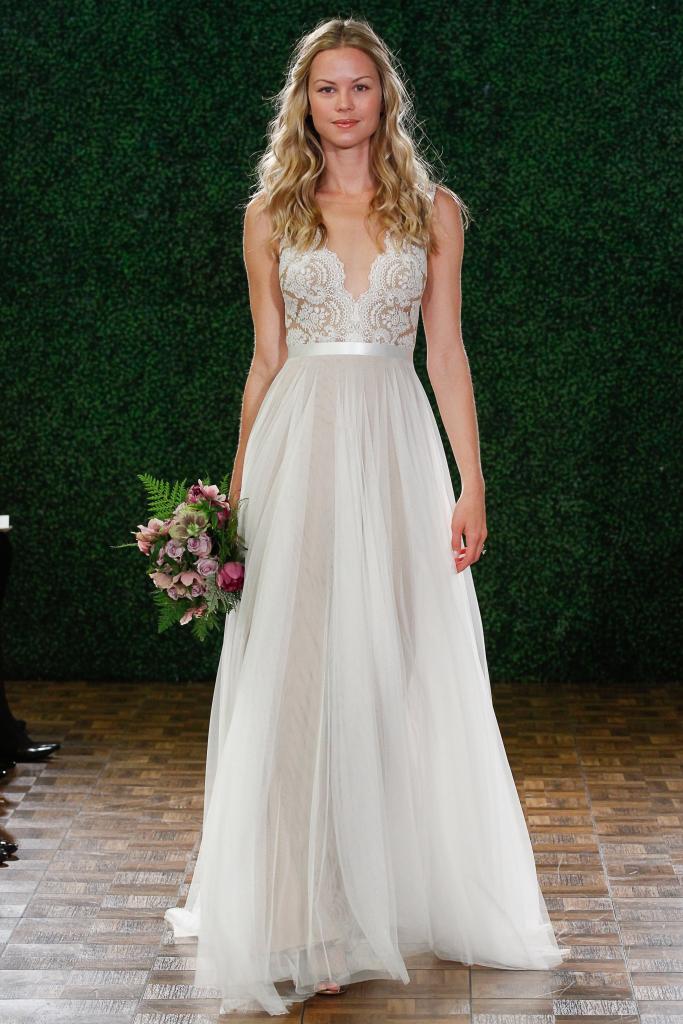 Watters Bride&#039;s &quot;Santina.&quot; Available in Charleston through Bridal House of Charleston and Jean&#039;s Bridal.