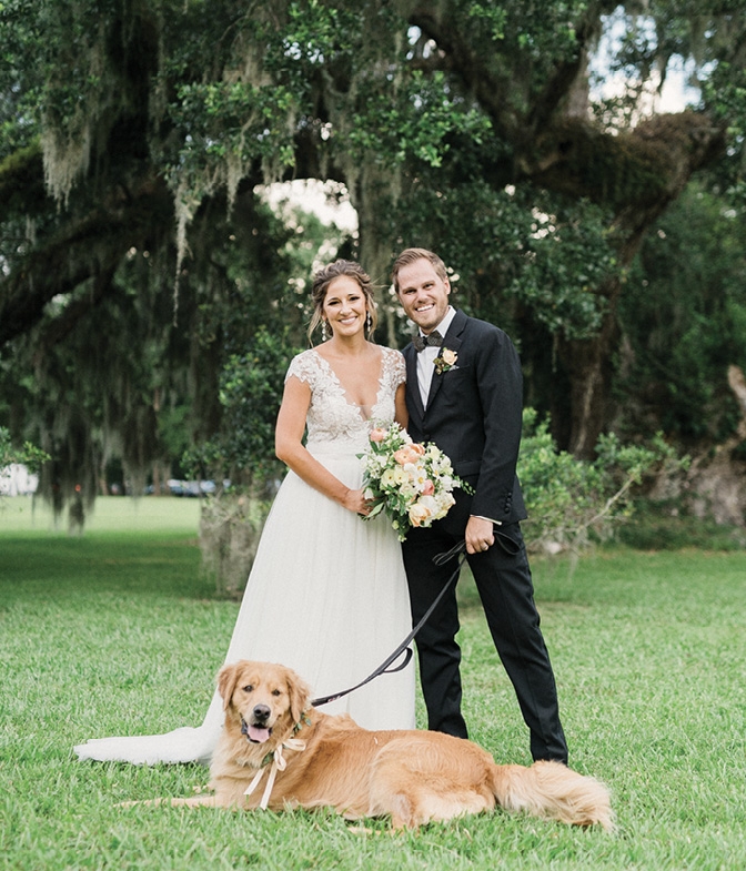 Ali and Quinn&#039;s pup, Brady, even took part in the ceremony, serving as the ring bearer.