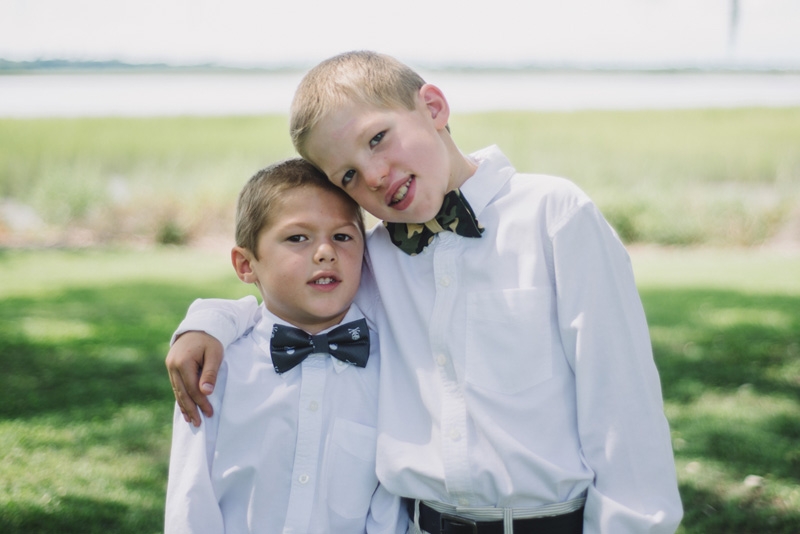 Ring bearer’s suits from J.Crew. Photograph by Sean Money + Elizabeth Fay at Lowndes Grove Plantation.