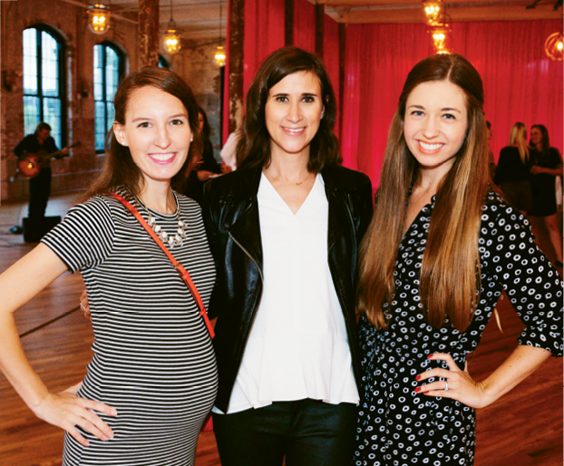 Southern Weddings’ Emily Thomas and Lisa Kirk with Kristin Doggett (center)