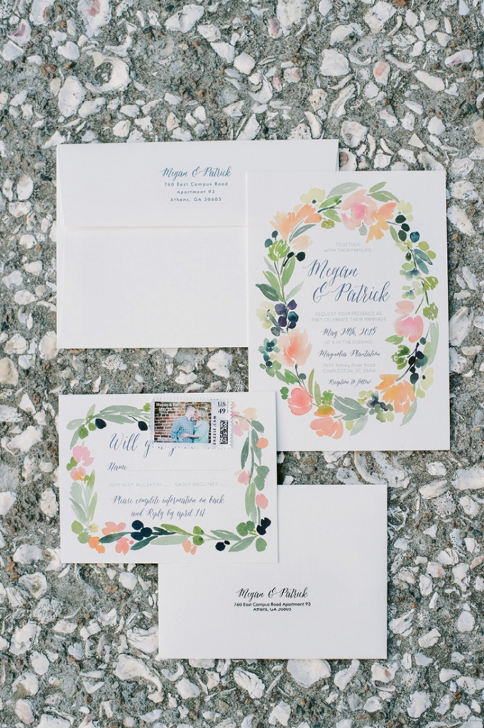 Image by Aaron &amp; Jillian Photography. Stationery by Minted.
