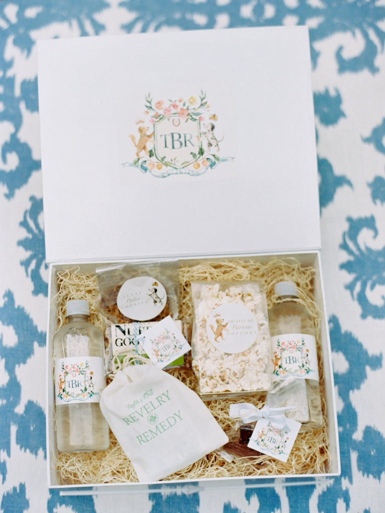 Welcome boxes by A Signature Welcome. Image by Ryan Ray Photography.
