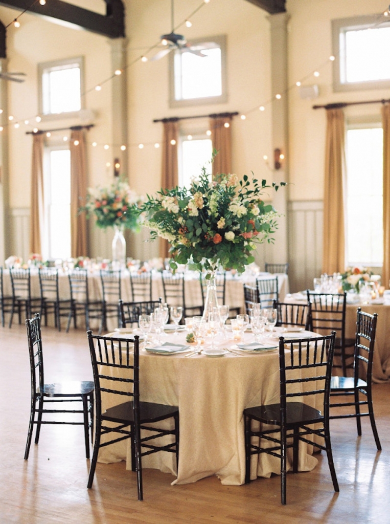 Image by Perry Vaile Photography at the Creek Club at I&#039;On. Design and florals by Rebecca Rose Events.