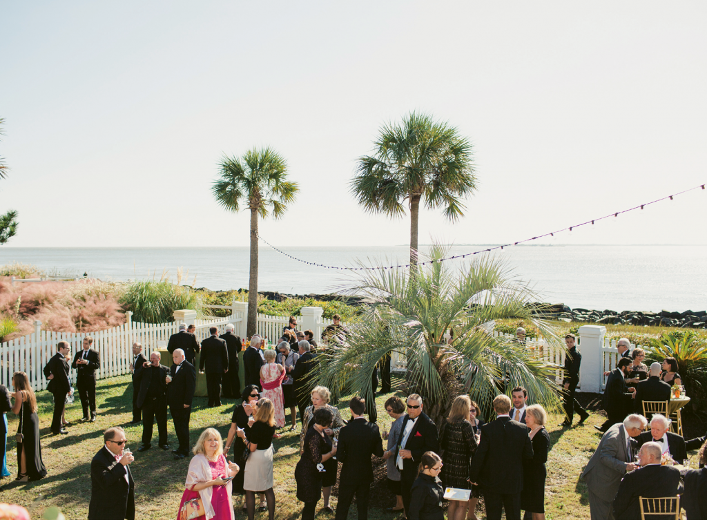 Dottie&#039;s daughter, Victoria, celebrated her wedding to Carmine Peluso with a reception at the Frank&#039;s home on Sullivan&#039;s Island. Image by Juliet Elizabeth