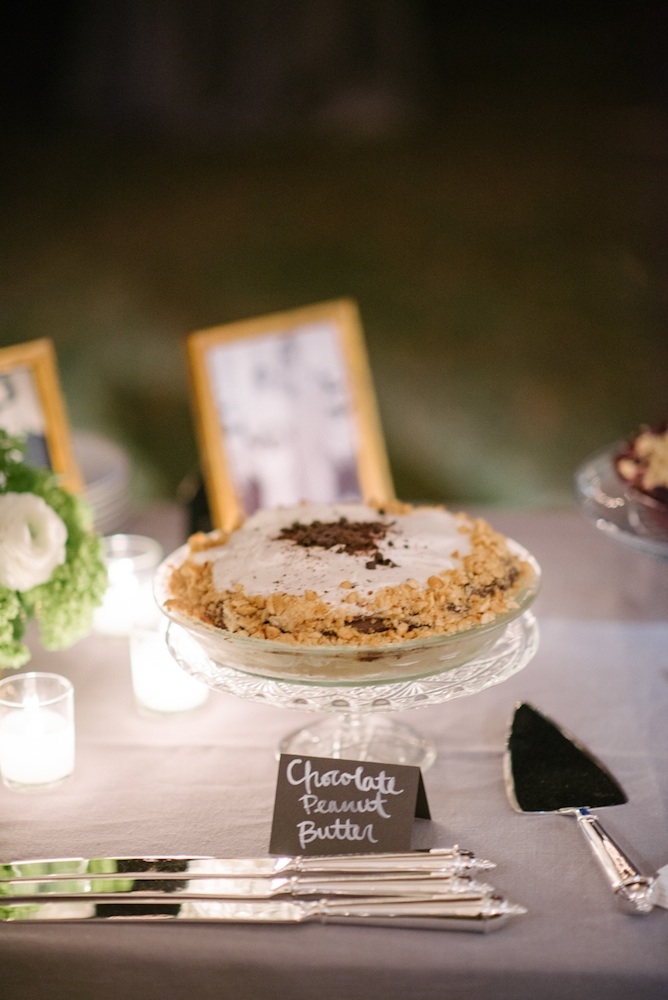Pies by WildFlour Pastry. Cake by groom&#039;s grandmother. Photograph by Sean Money + Elizabeth Fay.