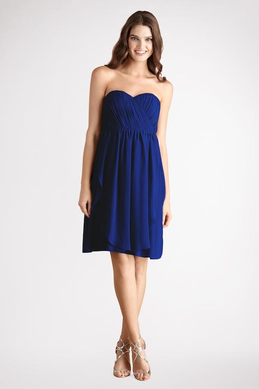 Donna Morgan&#039;s &quot;Blaire&quot; in Royal. Available in Charleston through Bella Bridesmaids.
