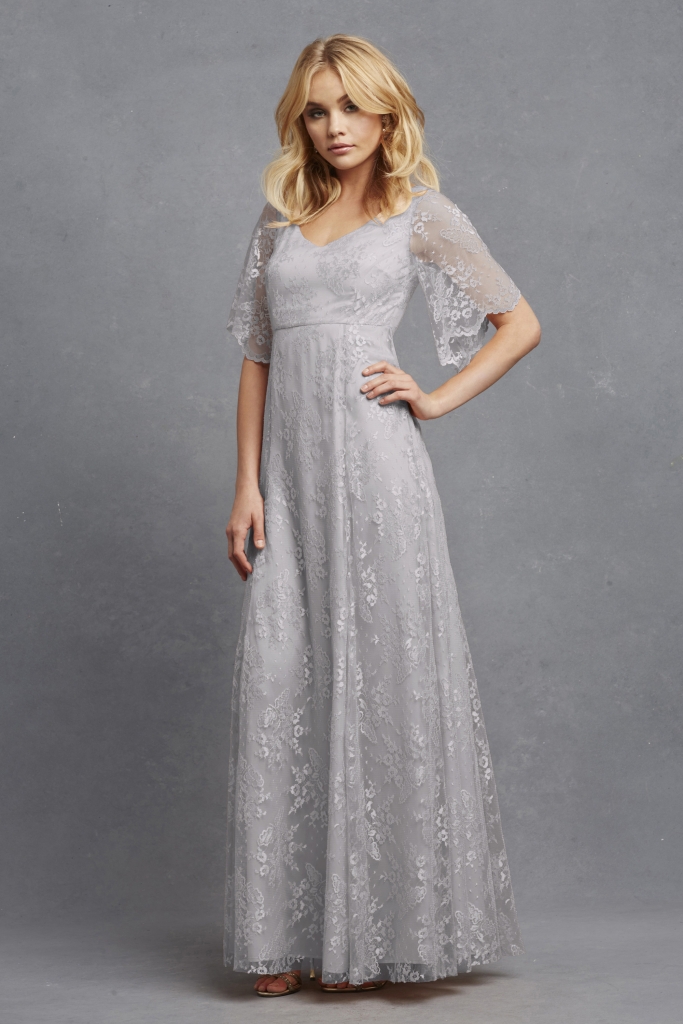 ROMANTIC: Donna Morgan&#039;s “Madeline,&quot; available through Bella  Bridesmaids and Gown  Boutique of Charleston