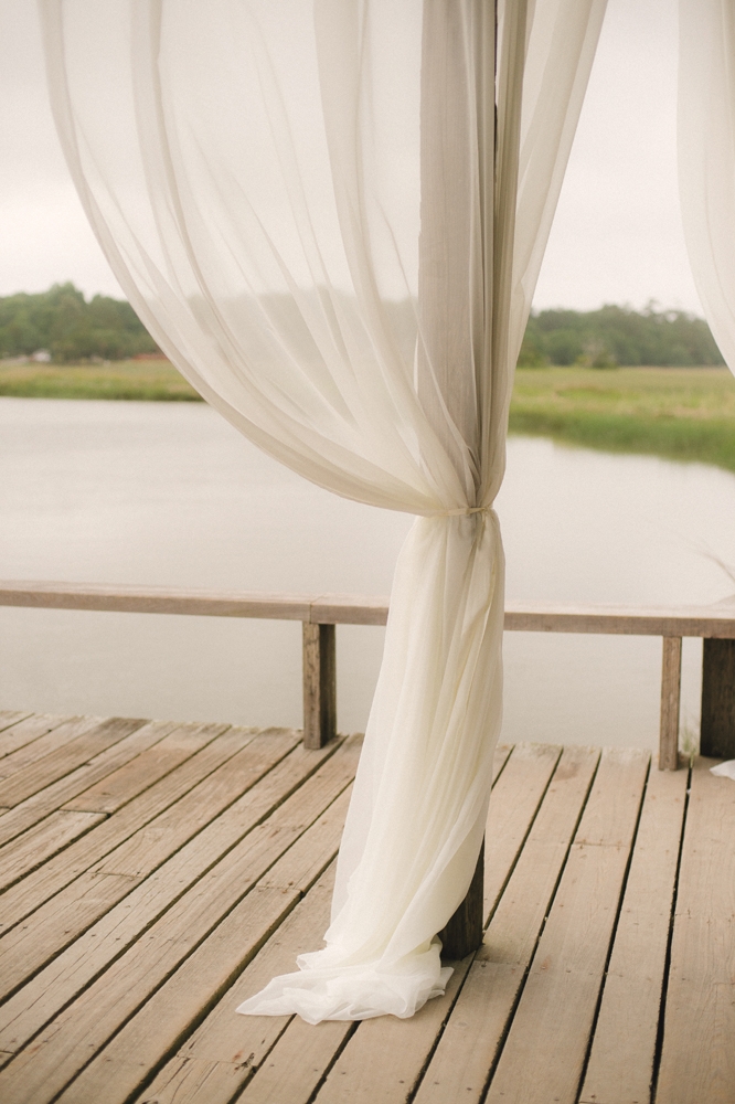 Light Touch - Soften unfinished  docks and decks  with gossamer  draping.    &lt;i&gt;Image by Evan Laettner Photography&lt;/i&gt;