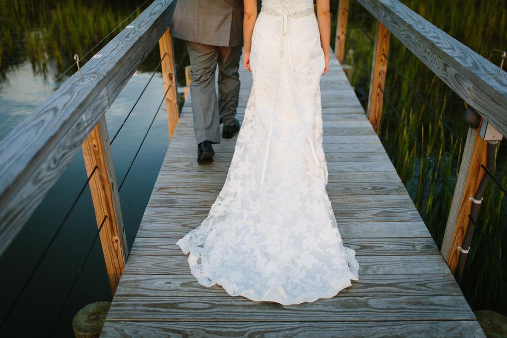 Bride&#039;s gown by Maggie Sottero (available locally at Bridals by Jodi). Image by Clay Austin Photography at Lowndes Grove Plantation.